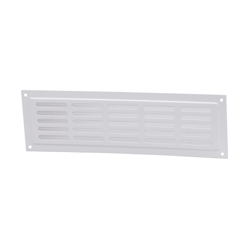 Grila metalica Vents, otel, alb, 250 x 80 mm