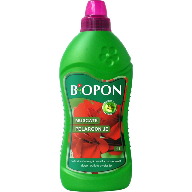 Ingrasamant Biopon pentru pelargonii (include muscata 422), 0.5 l