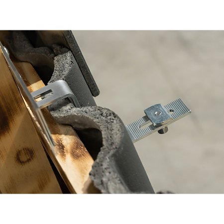 Kit prindere panouri fotovoltaice, piesa fixa, otel galvanizat, 3 piese