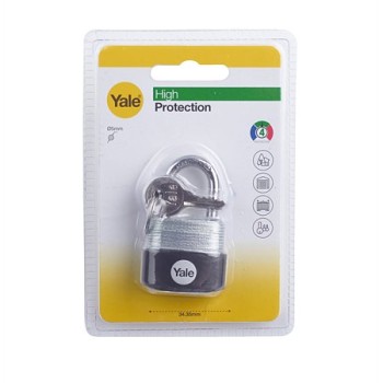 Lacat din otel Yale High Protection, 30mm, 3 chei