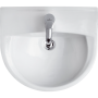 Lavoar ceramic Cersanit Family 55, semirotund, alb, 55 x 45.5 x 19 cm