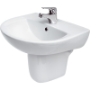 Lavoar ceramic Cersanit Family 55, semirotund, alb, 55 x 45.5 x 19 cm