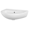 Lavoar ceramic Cersanit Family, semirotund, alb, 50 x 43.5 x 17.5 cm