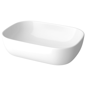 Lavoar dreptunghiular Cersanit Moduo 50, montaj blat, ceramica, alb, 50 x 36  cm