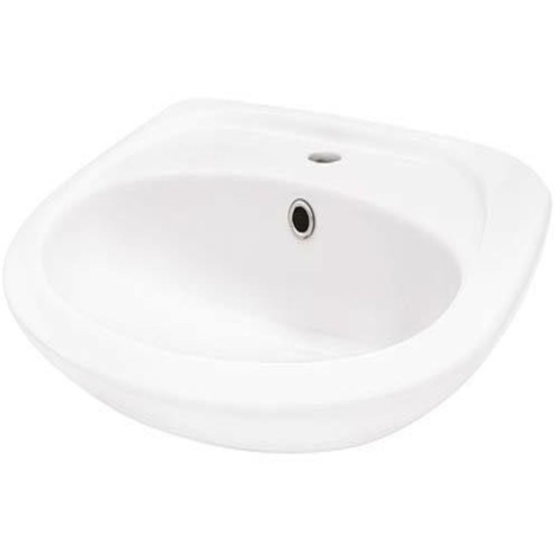 Lavoar semirotund Fayans POP, portelan, alb, 50 x 36 x 11.5 cm