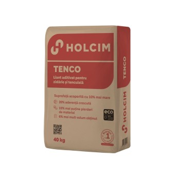 Liant aditivat Holcim Tenco® pentru zidarie si tencuiala, 40 kg