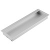 Maner ingropat cu terminatii din zamac FA 23676, aluminiu mat, 96 mm