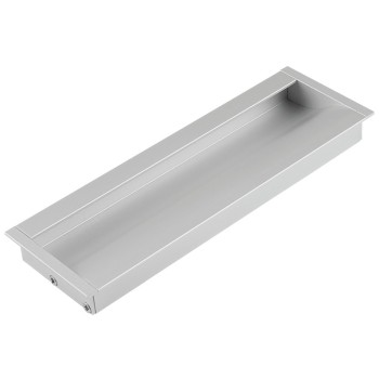 Maner ingropat cu terminatii din zamac FA 23676, aluminiu mat, 96 mm