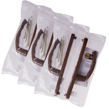 Maner pentru usa PVC cu sild, pentru cilindru, maro, 85 mm