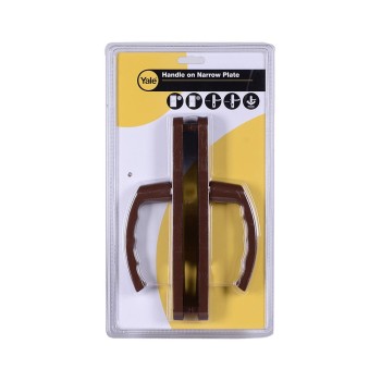 Maner usa PVC cu sild, pentru cilindru, maro, 92 mm