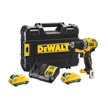 Masina de gaurit si insurubat DeWALT DCD701D2, 12 V, 2 Ah, mandrina rapida, 57.5 Nm