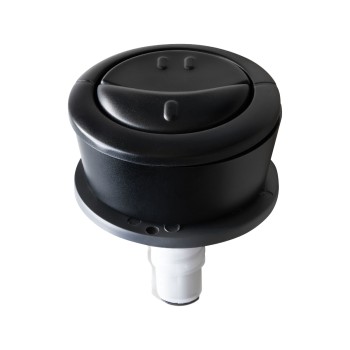 Mecanism WC incastrat Wirquin, cu dubla actionare,3/6 litri, buton negru, cu flotor lateral, racord 2 1/2
