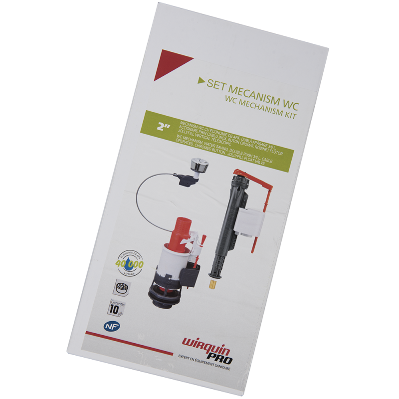 Mecanism WC Wirquin Pro, actionare prin apasare 2