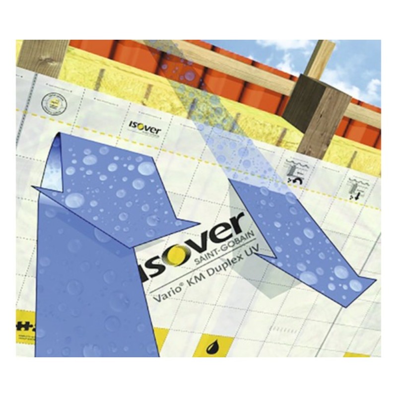 Membrana bariera vapori ISOVER Vario KM Duplex UV, poliamidica, 1.5 x 40 m Membrana bariera vapori ISOVER Vario KM Duplex UV, poliamidica, 1.5 x 40 m