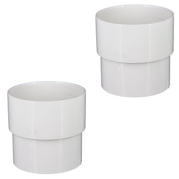 Mufa burlan PVC Regenau, 100 mm, alb
