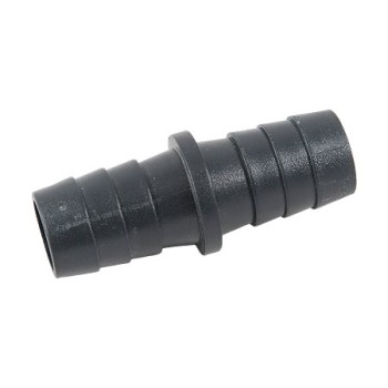 Niplu prelungire furtun, plastic, negru, 17 x 17 mm