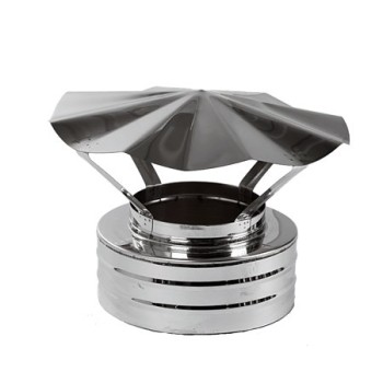 Palarie antiploaie pentru burlan, inox, diametru 200/260 mm Palarie antiploaie pentru burlan, inox, diametru 200/260 mm