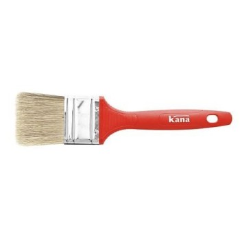 Pensula Kana, latime 30 mm, fir amestec si maner din plastic rosu