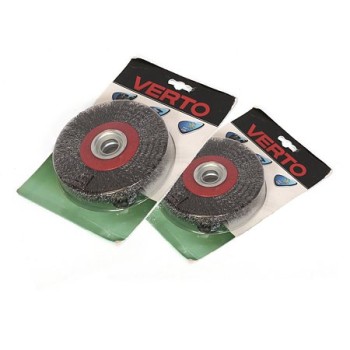 Perie conica, pentru polizor unghiular, Verto 62H210, diametru 125 mm