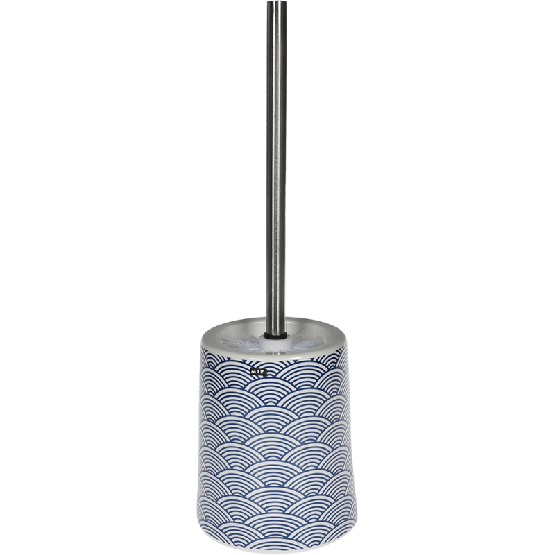 Perie WC MSV Bento, ceramica, bleu, 12.5 x 12.5 x 41.5 cm