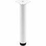 Picior cilindric ajustabil, alb, D40 mm, 710 mm