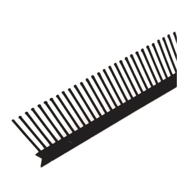 Pieptene streasina, polipropilena, negru RAL-9005, 1 m