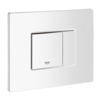 Placa de actionare rezervor WC Grohe Skate Cosmopolitan, 15.6 x 19.7 cm, alb