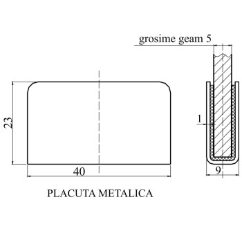 Placuta contramagnet, neagra