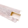 Plinta parchet, cu canal cablu, PVC, frasin nordic, 2500 x 52 x 22,5 m