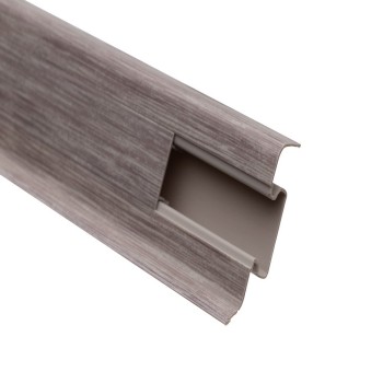 Plinta parchet, cu canal cablu, PVC, Set Prod Minerva, 2500x52x22,5 mm