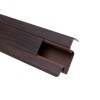 Plinta parchet, cu canal cablu, PVC, wenge deschis 8699, 2500 x 52 x 22,5 mm