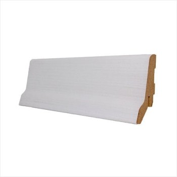 Plinta parchet MDF 1662 Blanco, alb-gri, 2800 x 60 x 23 mm