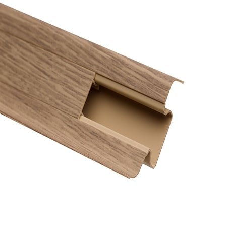 Plinta parchet, PVC moale, stejar elegant 10456, Set Prod, 2500x52x22,5 mm