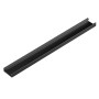 Profil aluminiu banda LED LL-01, aplicat, negru, 15 x 3000 mm