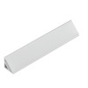 Profil aluminiu LED pentru colt, capac transparent, latime 20 mm, 3 m
