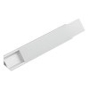 Profil aluminiu LED pentru colt, capac transparent, latime 20 mm, 3 m