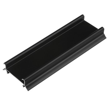 Profil aluminiu rulare inferior, Omega/Multiomega Eco, negru mat, 3 m