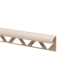 Profil colt exterior pentru faianta Set Prod PVC tare, crem uni 1015, 2,5 m
