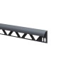 Profil colt exterior pentru faianta Set Prod PVC tare, gri inchis uni 0107, 2,5 m