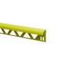 Profil colt exterior pentru faianta, Set Prod, PVC tare, verde lime 6012, 2,5 m