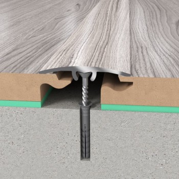 Profil de dilatatie din aluminiu SM1, argintiu, 0,93 m
