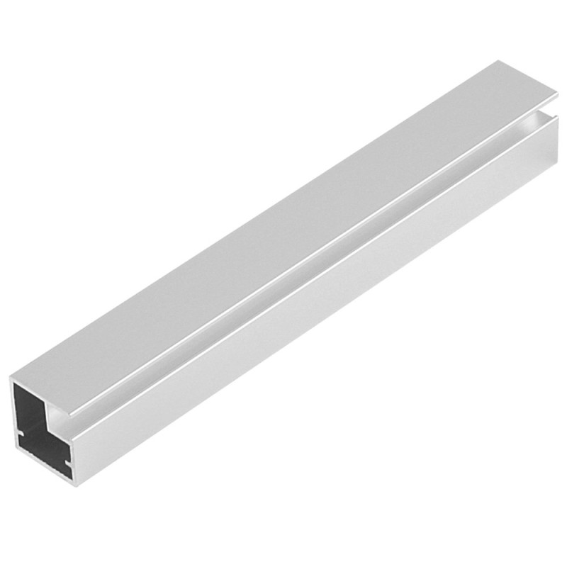 Profil rama de geam din aluminiu, cu frezare Tip 1, 3 m