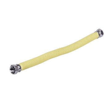 Racord de gaz Italflexigas, FF, inox, galben, flexibil, extensibil, 3/4 inch, 40 – 80 cm