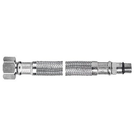 Racord flexibil cu capat scurt Ferro WBS82 1/2”xM10x1, otel inoxidabil, 60 cm