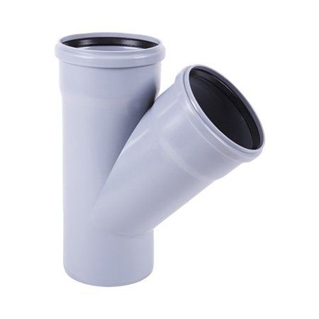Ramificatie Teraplast, PP, gri, 32 x 32 mm, 45 grade