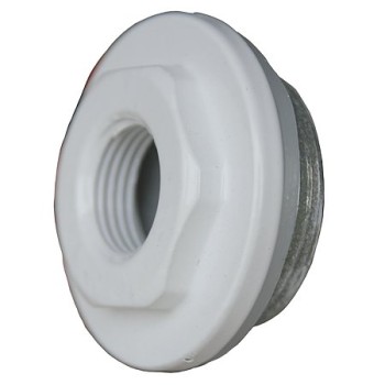 Reductie radiator stanga Faral Condor, otel, alb, 1 x 1/2 inch