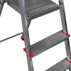 Scara  aluminiu, fixa, 2 tronsoane, 1 x 3 trepte