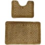 Set 2 covoare baie HAUSBERG HB-H435GR, material textil, maro, 46 x 72/46 x 35 cm