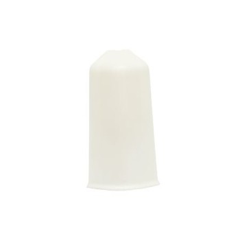 Set colt exterior plinta parchet, stejar alb, PVC, 80 x 22 mm, 2 bucati/set