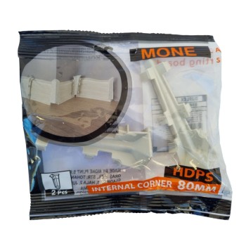 Set colt interior plinta Duflex Venice 904, polimer flexibil, 80 x 18 mm, 2 bucati/set